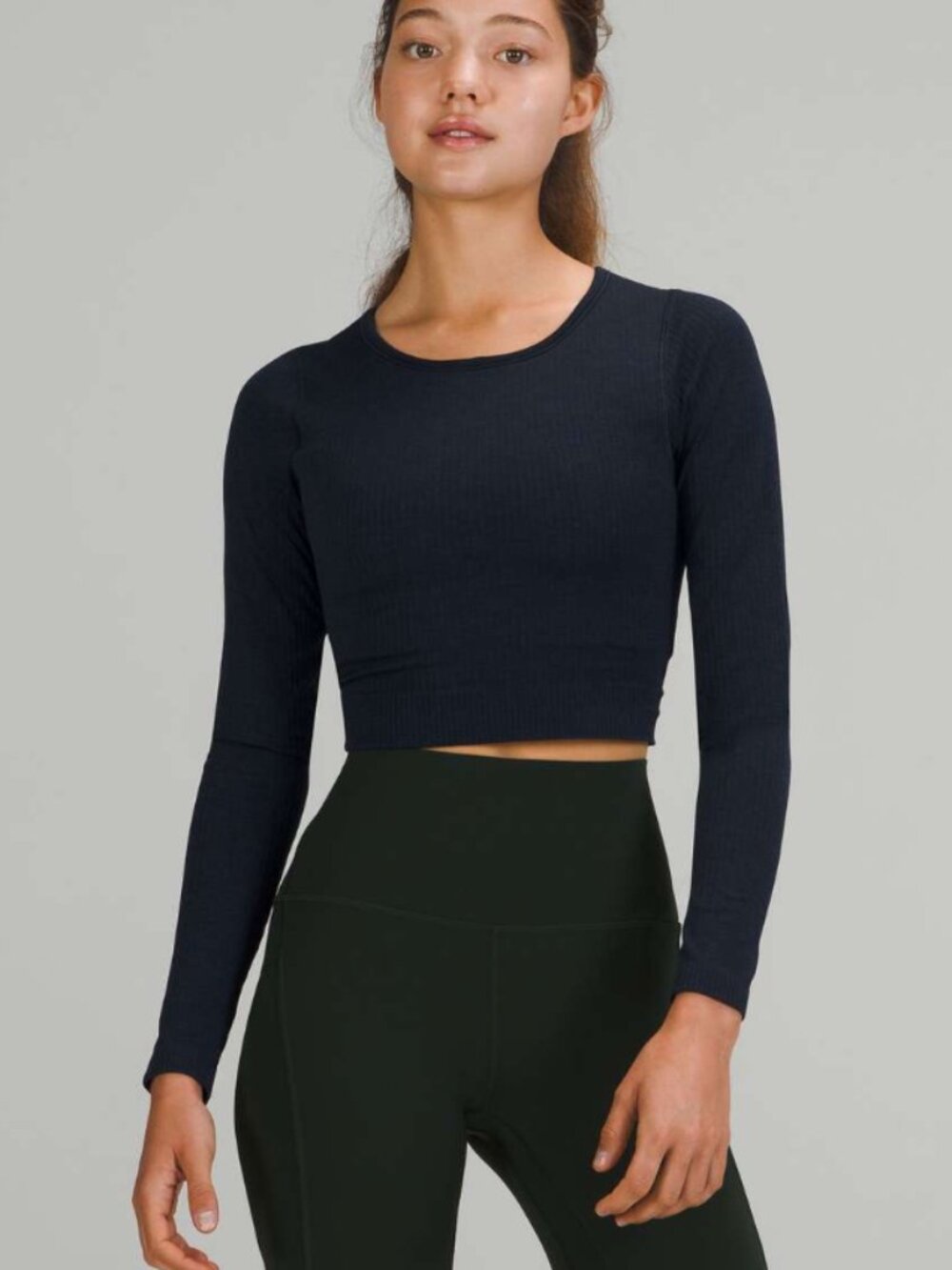 Lululemon Ebb to Street Long Sleeve 8 True Navy